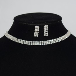 Set bijuterii colier si cercei Diamond Look